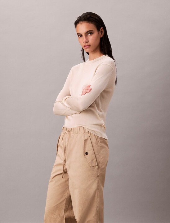 Cotton Twill Cargo Pants