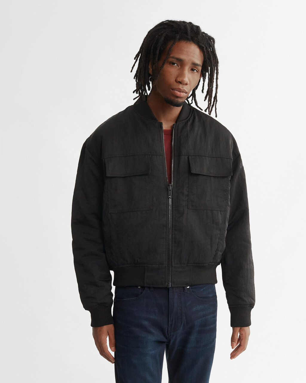 Correlaat stortbui Bederven REVERSIBLE ALL OVER PRINT BOMBER JACKET