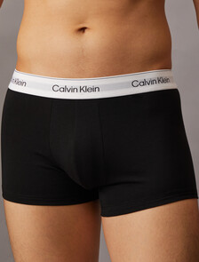 Icon Cotton Stretch Trunks 2 Pack, Black, hi-res