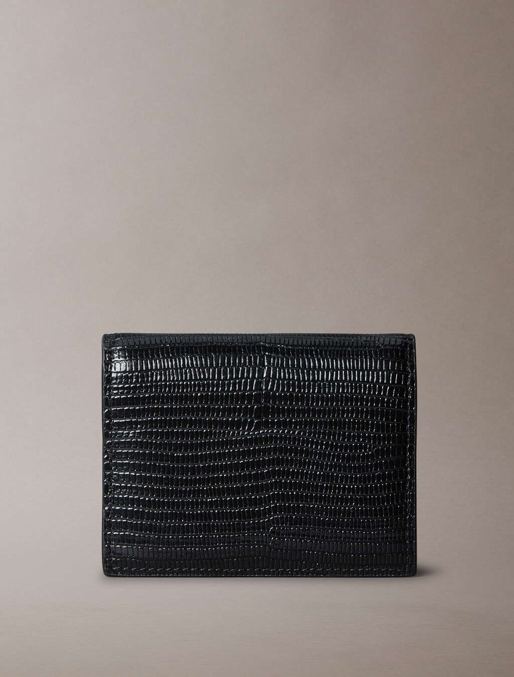 壓花蜥蜴紋短夾, Black, hi-res