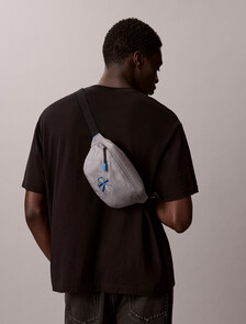 Nylon Monogram Logo Waistpack, Cloudburst, hi-res