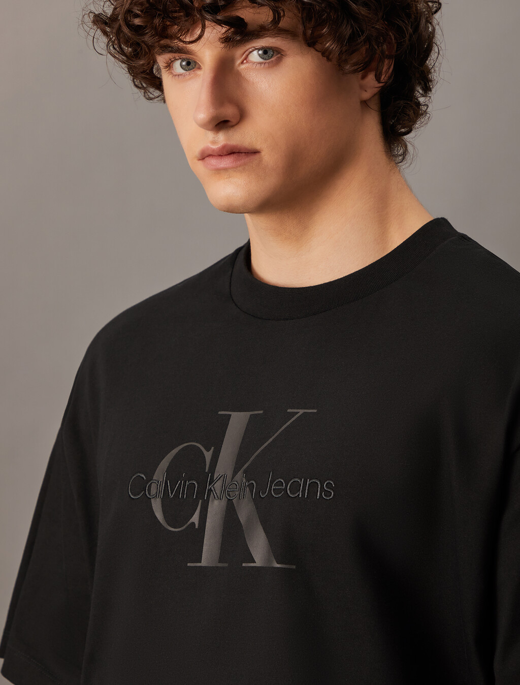 Monogram 標準版型 T 裇, Black, hi-res