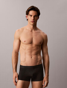 CK Black Microfiber Stretch Low Rise Trunk, Black, hi-res