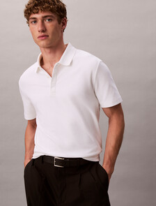 Premium Cotton Polo, Bright White, hi-res