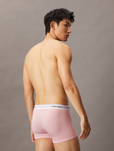 Icon 彈性棉質平口內褲 2 件組, snow heather/ buff pink, hi-res