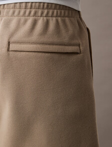 雙羅紋針織 Monogram 刺繡短褲, Vintage Khaki, hi-res