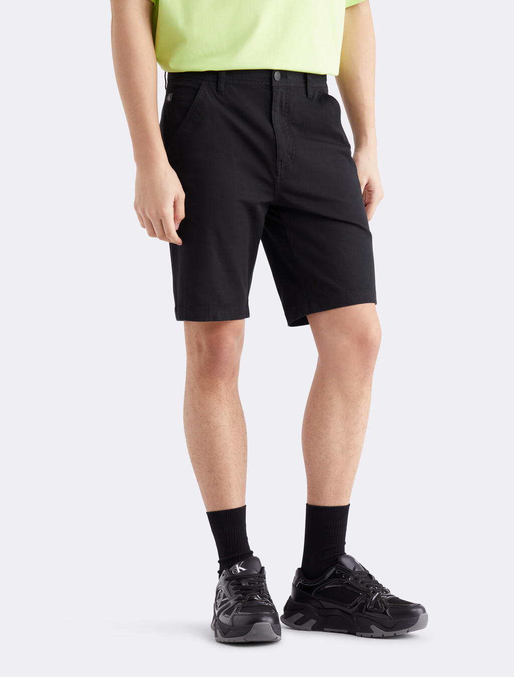 Straight Chino Shorts, CK BLACK, hi-res