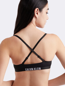 Intense Power Micro Push Up Plunge Bra, Black, hi-res