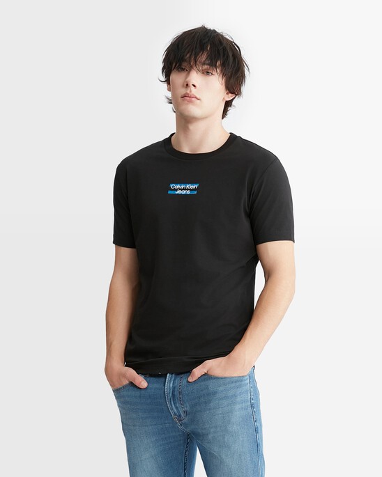 Mid Logo Print Slim Fit Tee