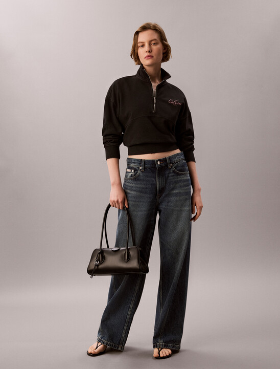 Relaxed Quarter Zip Sweatshirt