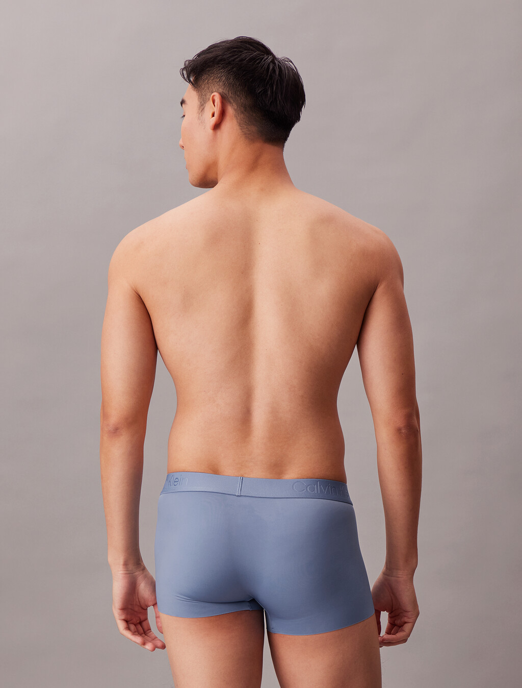 CK Black 超細纖維彈性低腰平口內褲, Blue Tulip, hi-res