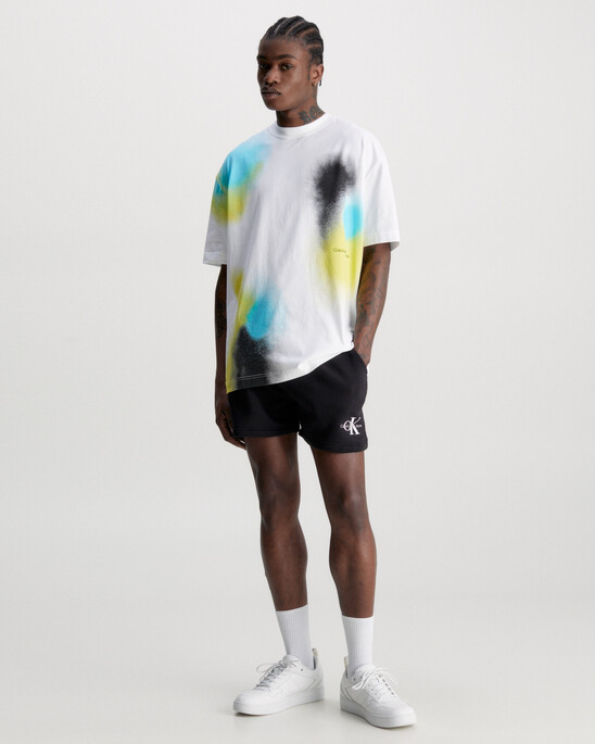 Oversized Spray Print T-Shirt