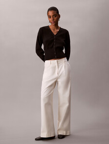 Half Milano Cardigan, Black, hi-res