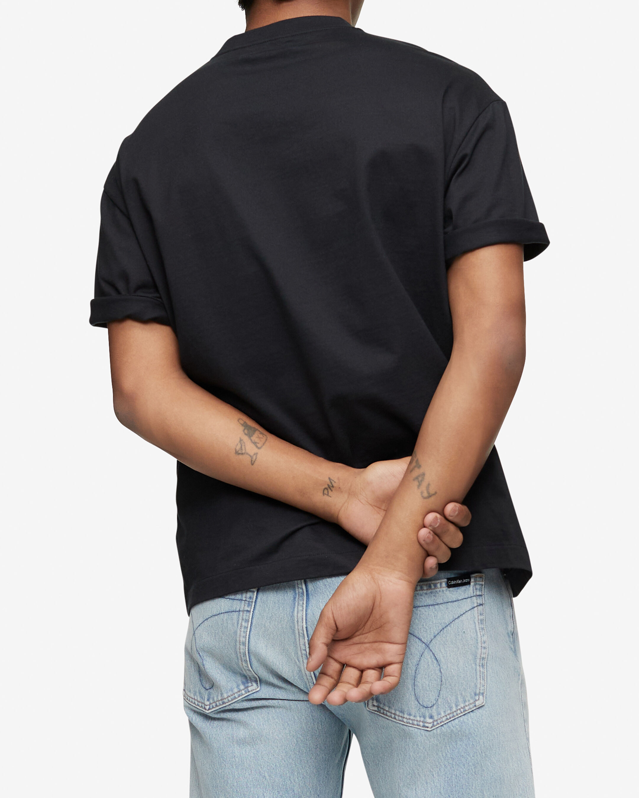 Calvin klein neck logo outlet