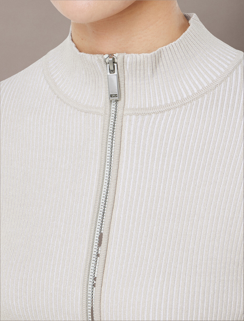 立體針織拉鍊開襟外套, Island Fossil, hi-res