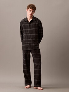 法蘭絨睡褲, 17770 BEAM PLAID+BLACK, hi-res