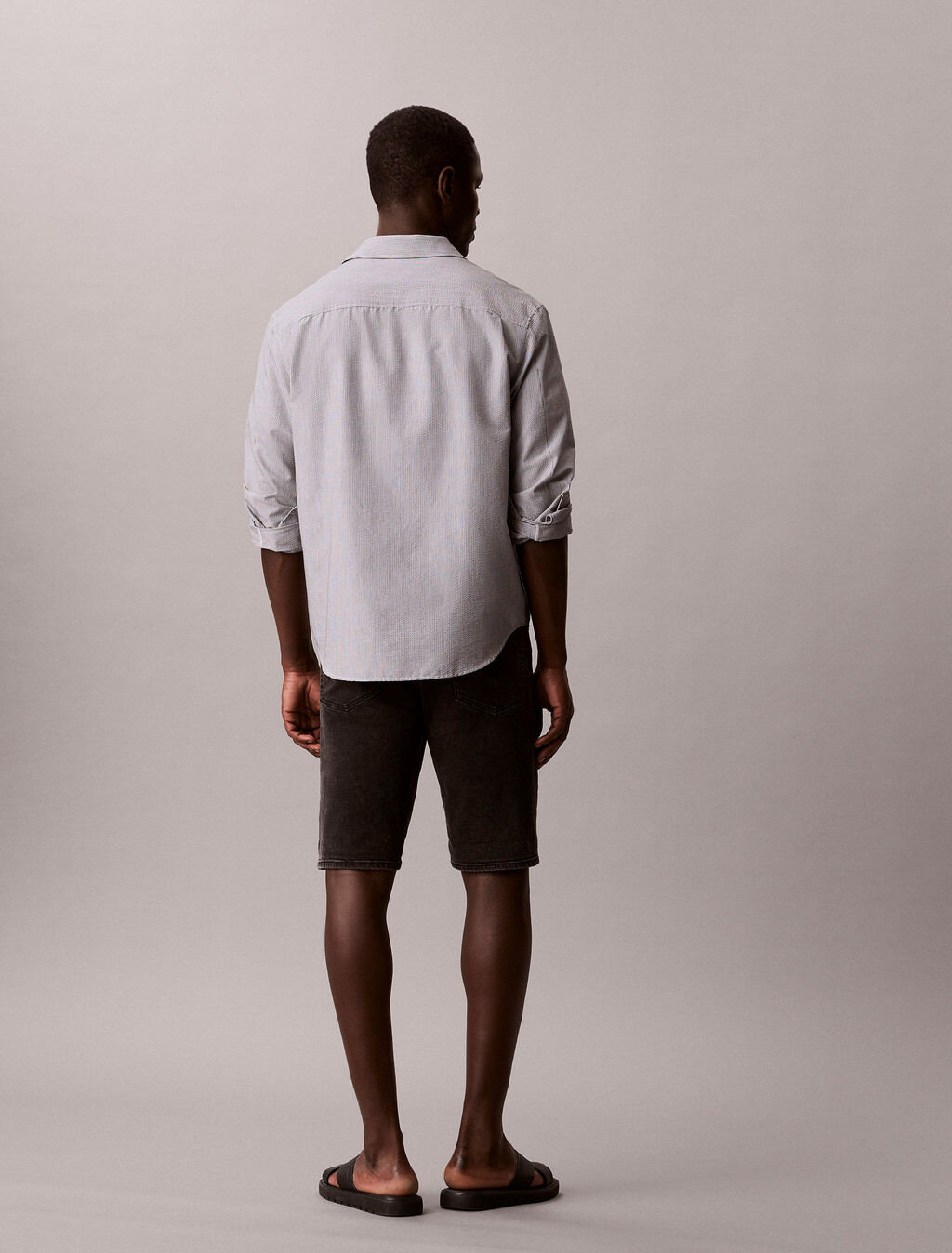 Slim Denim Shorts, CK ESSENTIAL BLACK, hi-res