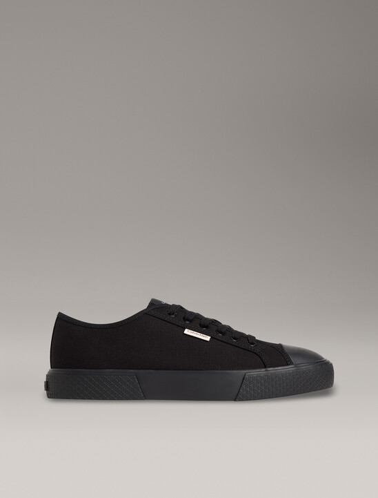 Alvaro - Cotton Canvas Logo Trainers