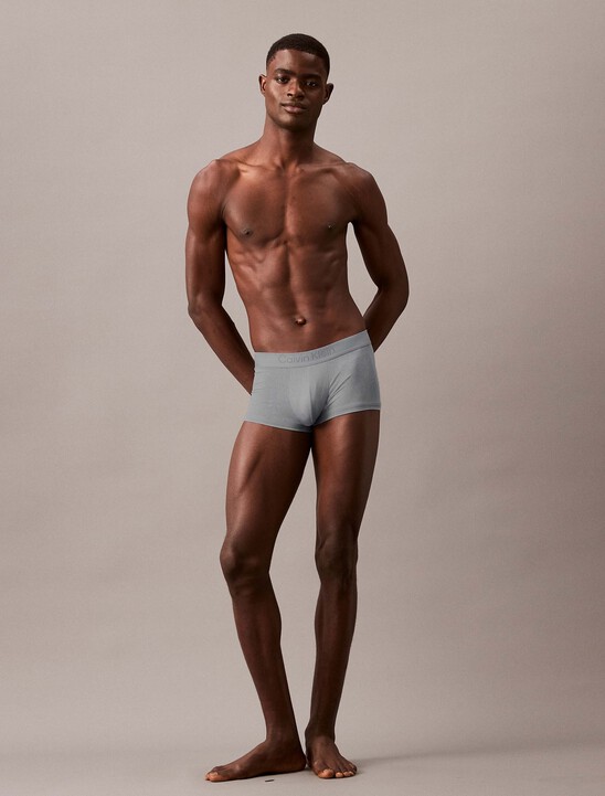 CK Black Logo Jacquard Low Rise Trunks