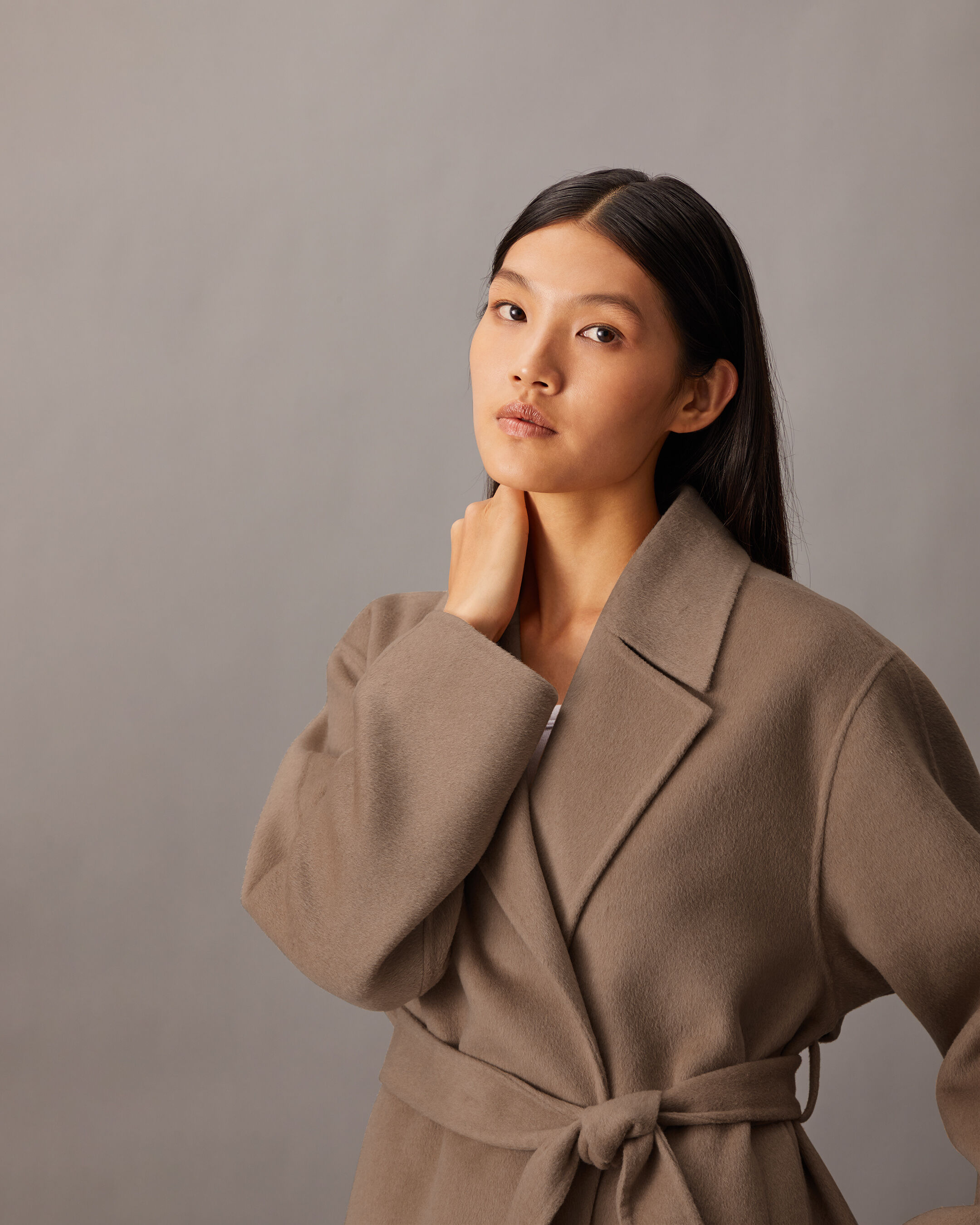 Hero Double Face Wool Blend Trench Coat | brown | Calvin Klein Taiwan