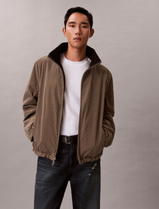 Emblem Reversible Nylon Jacket, Bungee Cord, hi-res