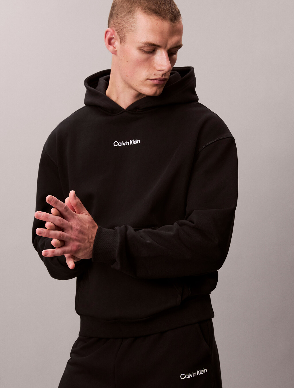 Icon Sport 日常連帽衫, Black, hi-res