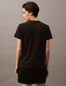 Monogram 標誌 T 裇, Black, hi-res