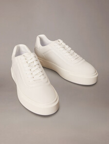 Premier - Leather Signature Trainers, Triple Bright White, hi-res