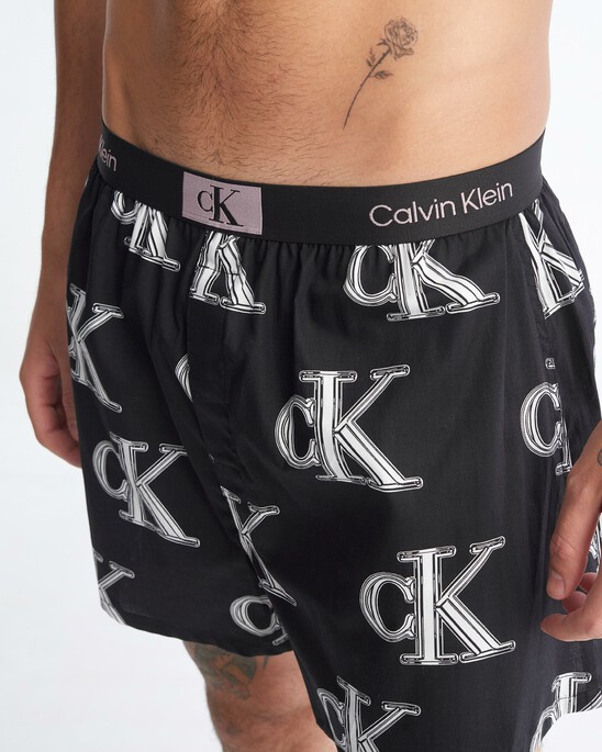 CALVIN KLEIN 1996 梭織棉質平口內褲
