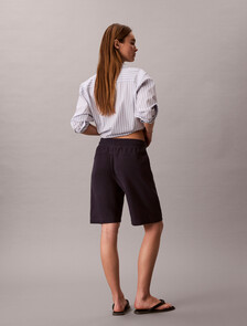 Monogram Cotton Terry Inside Out Short, Blue Nights, hi-res