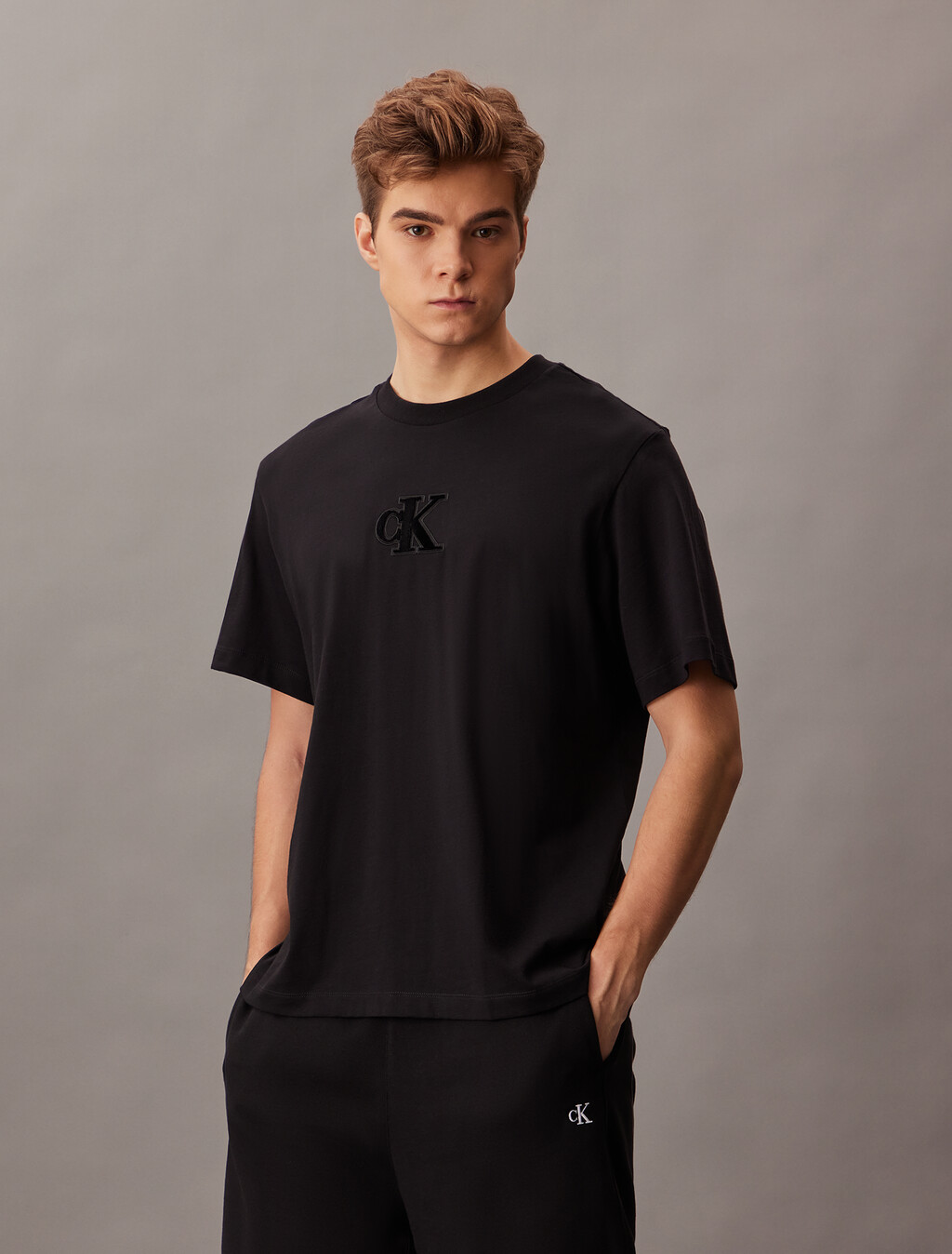 Monogram T 裇, Black, hi-res