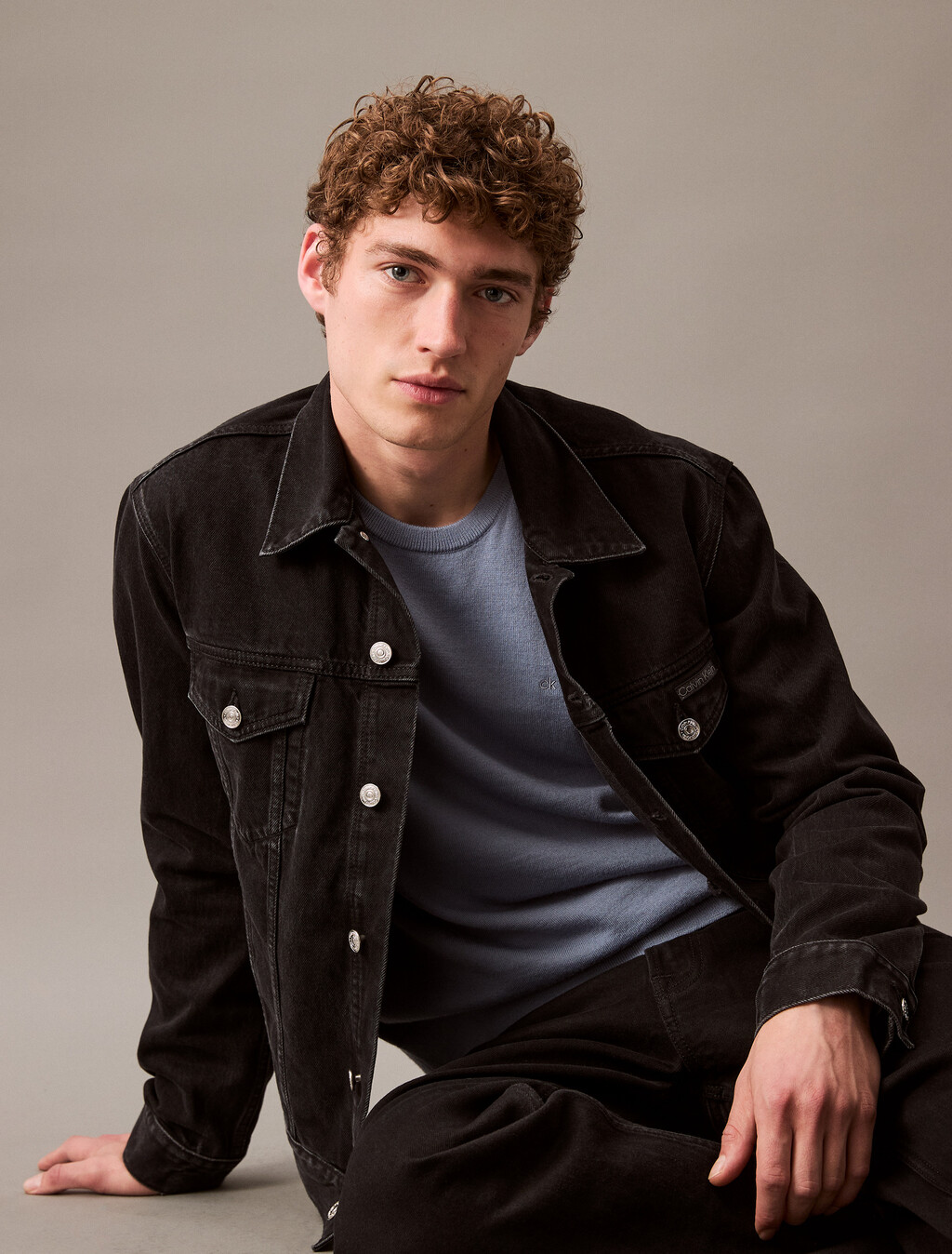 Classic Trucker Jacket, 205 BLACK, hi-res