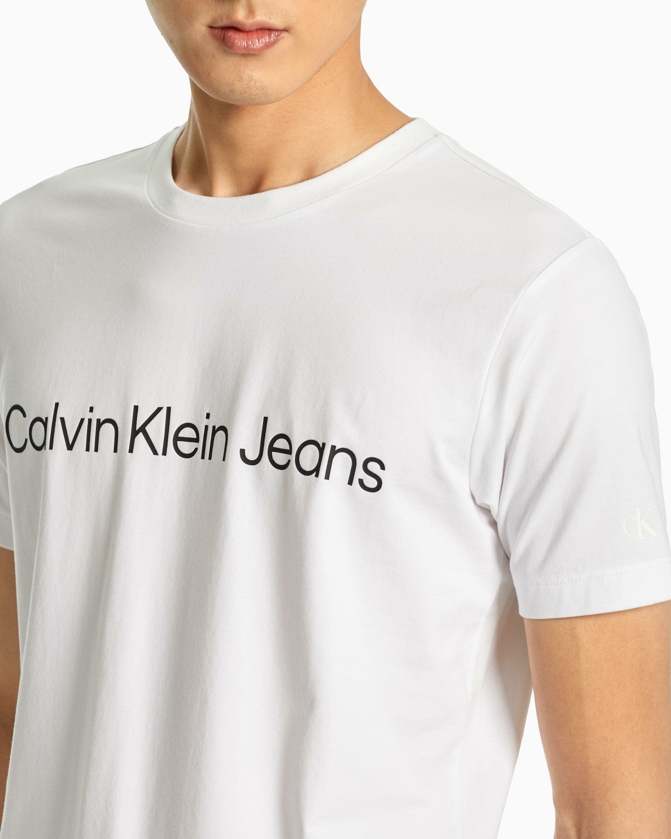 Calvin klein jeans shirt white hotsell
