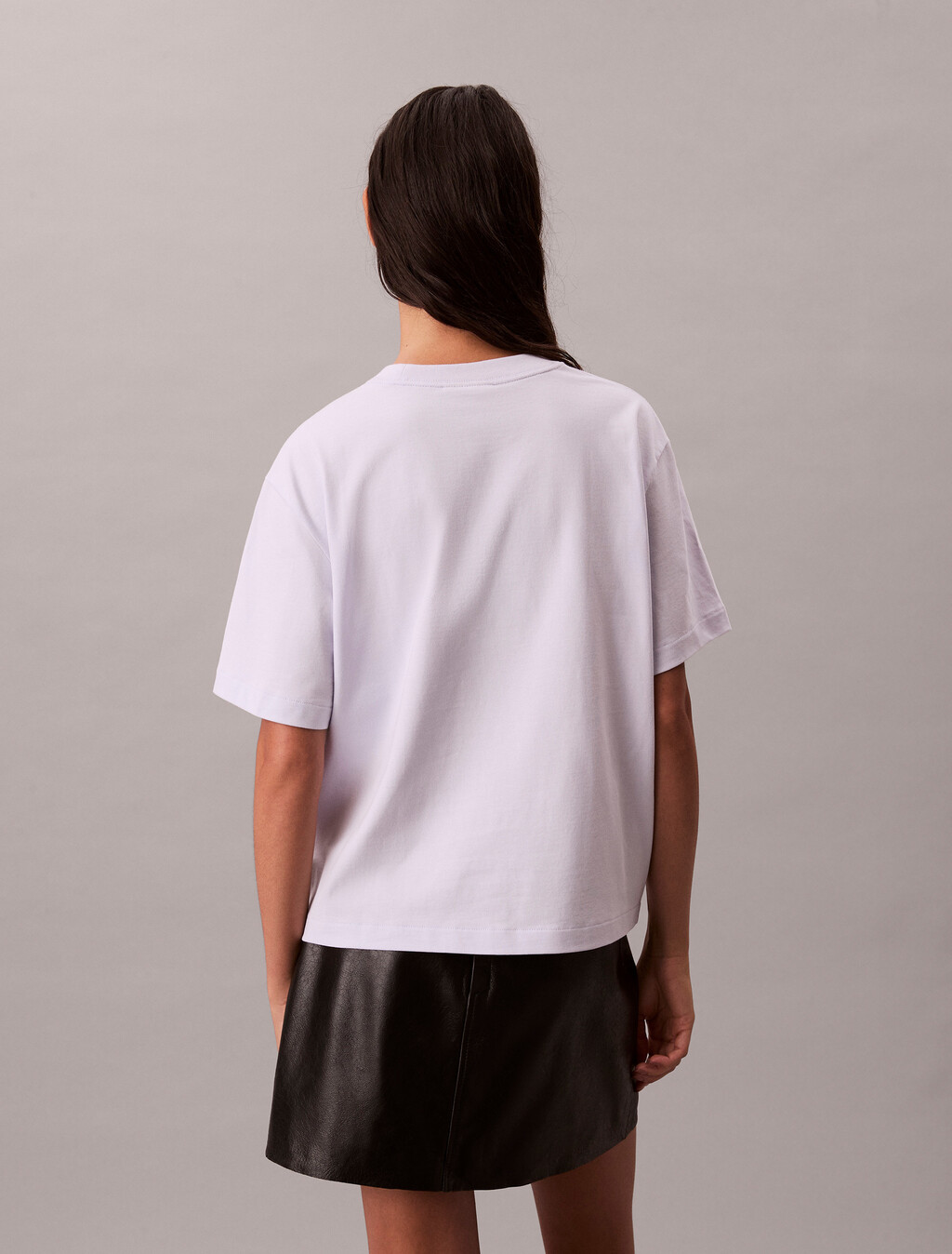 經典標誌寬鬆圓領 T 恤, Lacey Lilac, hi-res