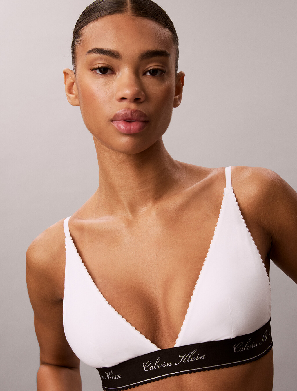 Triangle Bra - Icon Cotton Modal, White, hi-res