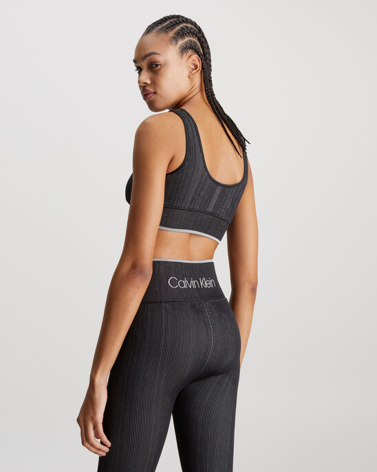 Calvin Klein Womens Medium Impact Reversible Sports Bra Gray Size XS MSRP  $25 