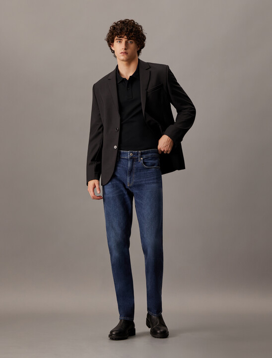 CK 標誌珠地棉 Polo 衫