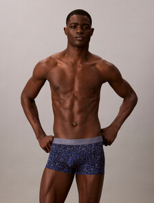 Low Rise Trunks - CK Black, Folded Flowers Grisaille, hi-res