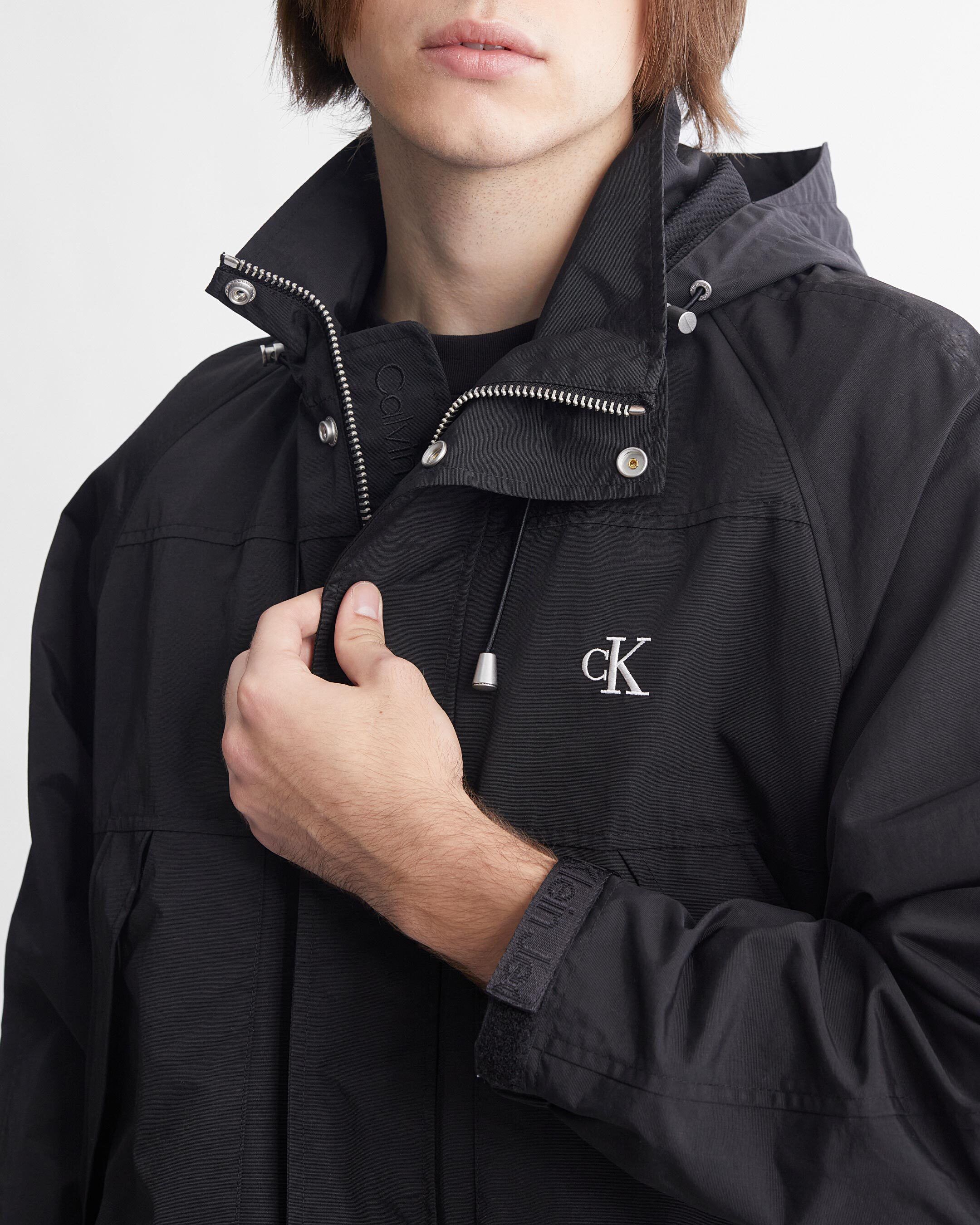 Calvin klein black rain new arrivals jacket