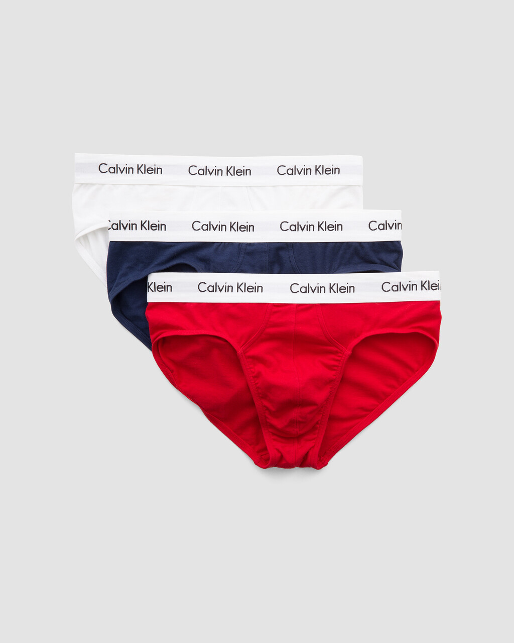 Cottons Stretch 低腰三角褲, Multi White/ Red Ginger/ Pyro Blue, hi-res