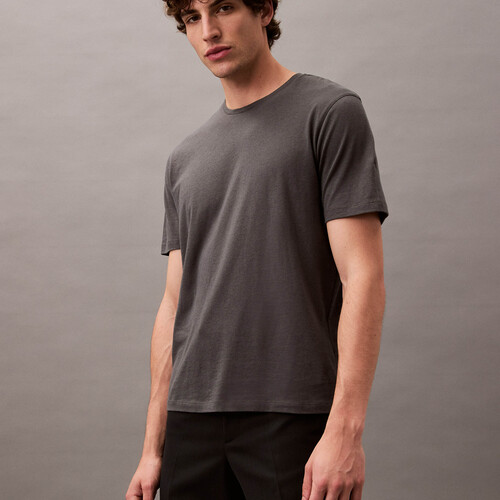 棉絲混紡平紋針織 T 裇 Dark Slate Gray