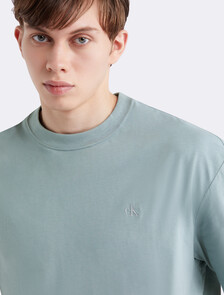 Calvin Logo 圓領上衣, Lead, hi-res