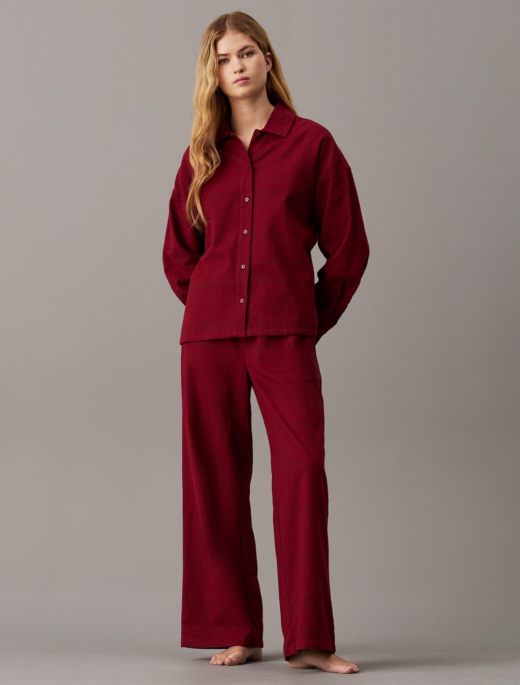 Flannel Sleep Pants, BEAM PLAID_SYRAH, hi-res
