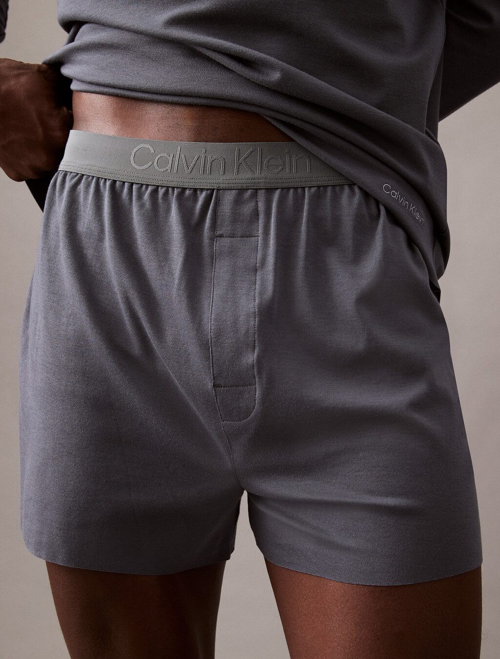 CK Black Slim Fit Boxers, Turbulence, hi-res