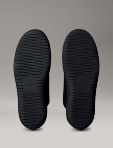 光滑皮革混合運動鞋, Triple Black, hi-res