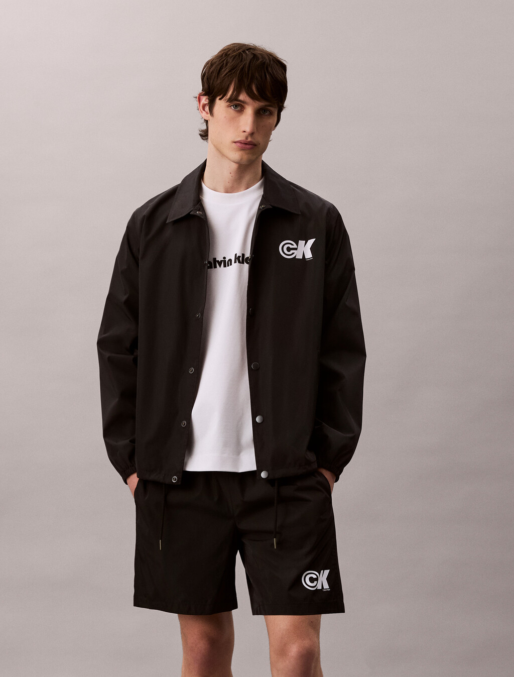 Sport Logo Pull-On Shorts, Black, hi-res