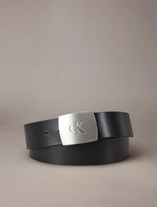 夾扣皮帶 38 公釐, Black / Brushed Nickel, hi-res