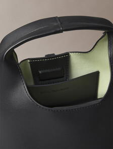 Stone Lock Slouchy Crossbody Bag, Black, hi-res