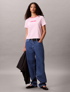 Logo Graphic Baby Tee, Sweet Pink, hi-res