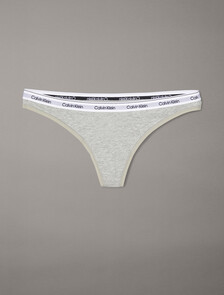 Modern Logo Thong, Grey Heather, hi-res
